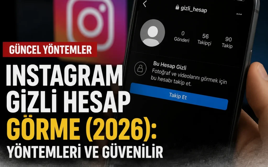 Instagram Gizli Hesap Gorme